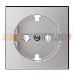 Накладка для розетки с плоской поверхностью, серебристый алюминий ABB 2CLA858890A1301 