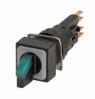 Головка переключателя с подсветкой, 2 позиции, зеленая, 24 В Eaton Q18LWK1R-GN/WB