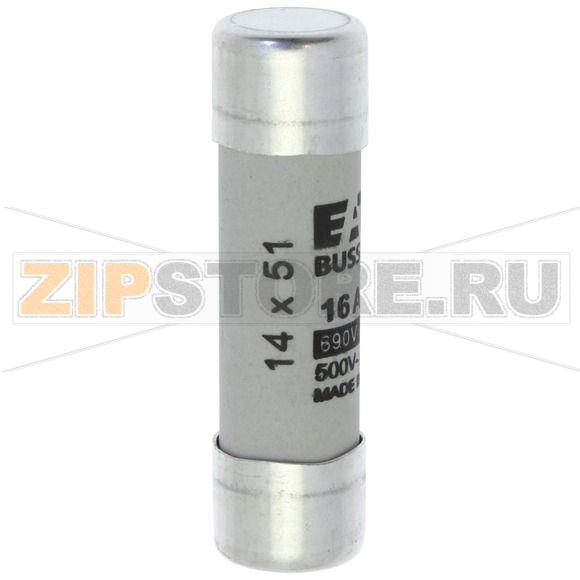 Предохранитель, 1 A, AC 690 В, 80 кА, 14x51 мм, gL/gG, IEC Eaton CYLINDRICAL FUSE 14x51 1A GG 6 