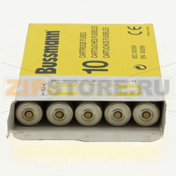 Предохранитель, 1 A, AC 690 В, 80 кА, 14x51 мм, gL/gG, IEC Eaton CYLINDRICAL FUSE 14x51 1A GG 6 