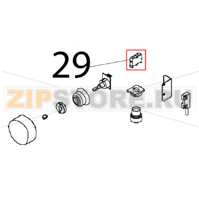 Elemento contatto 1NO Angelo Po FX101G2 Elemento contatto 1NO Angelo Po FX101G2Запчасть на деталировке под номером: 29