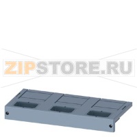 front cover main connection 3-pole, 2 units, fixed-mounted accessory for circuit breaker 3WL10 / 3VA27 Siemens 3VW9723-0WD30