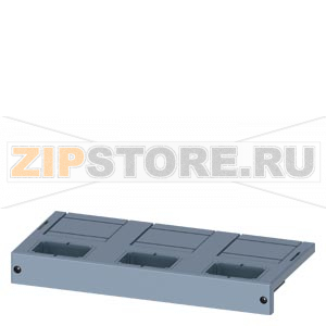 front cover main connection 3-pole, 2 units, fixed-mounted accessory for circuit breaker 3WL10 / 3VA27 Siemens 3VW9723-0WD30 