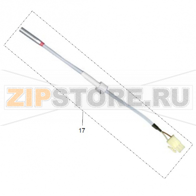 Temperature probe assembly Meiko FV 130.2 Temperature probe assembly Meiko FV 130.2 (VALID UNTIL 2005-03)Запчасть на деталировке под номером: 17Название запчасти Meiko на английском языке: Temperature probe assembly Meiko FV 130.2