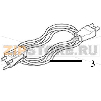 Кабель сетевой/AU TSC TTP-243E Plus Кабель сетевой/AU для принтера TSC TTP-243E Plus Запчасть на сборочном чертеже под номером: 3Количество запчастей в комплекте: 1Название запчасти TSC на английском языке: Power cord/AU
