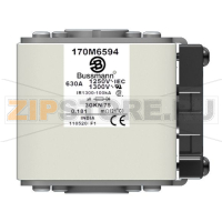 Предохранитель, 630 A, AC 1250 В, 100 кА, size 3, 76x92x76 мм, aR, IEC UL Eaton FUSE 630A 1250