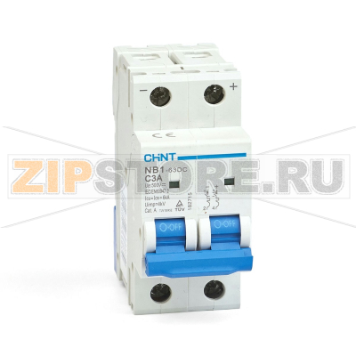 Выключатель автоматический 3 А, 6 кА, 2 полюса Chint NB1-63DC 