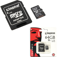 Карта памяти 64 Гб Kingston SDC10G2-64GB