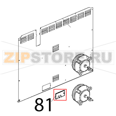 Piastrina passaggio cavi accessori C.T. Unox XVC 504 Piastrina passaggio cavi accessori C.T. Unox XVC 504Запчасть на деталировке под номером: 81