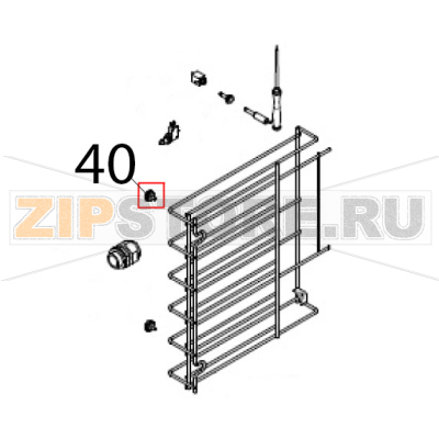 Vite arresto griglie laterali Piron PF1006_PI1 Vite arresto griglie laterali Piron PF1006_PI1Запчасть на деталировке под номером: 40