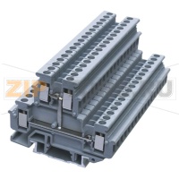 Клемма проходная, универсальная, 2 уровня, серая CHIKU RMBKKB 2,5-PV-LA