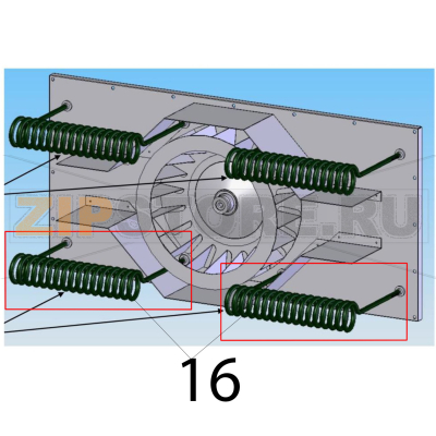 Bottom heating element Zanolli Synthesis 12/80 VE Bottom heating element Zanolli Synthesis 12/80 VEЗапчасть на деталировке под номером: 16