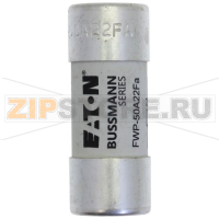 Предохранитель, 50 A, AC 700 В, 200 кА, 22x58 мм, aR, UL Eaton 50AMP 700V ac 22x58MM FERRULE