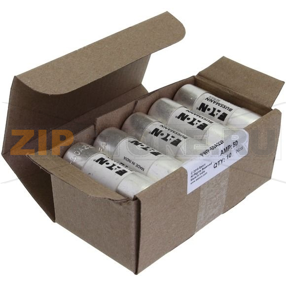 Предохранитель, 50 A, AC 700 В, 200 кА, 22x58 мм, aR, UL Eaton 50AMP 700V ac 22x58MM FERRULE 