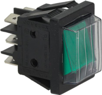 МГНОВЕННЫЙ ПЕРЕКЛЮЧАТЕЛЬ ЗЕЛЕНЫЙ 16A 250V