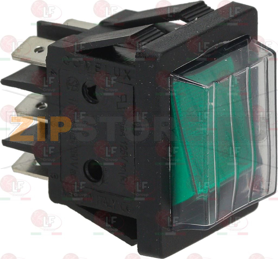 МГНОВЕННЫЙ ПЕРЕКЛЮЧАТЕЛЬ ЗЕЛЕНЫЙ 16A 250V 