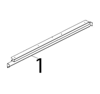 Listello sup/inf porta inox Unox XB 403G
