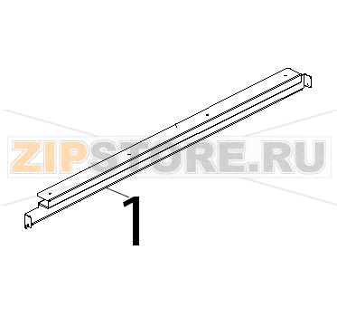 Listello sup/inf porta inox Unox XB 403G Listello sup/inf porta inox Unox XB 403GЗапчасть на деталировке под номером: 1