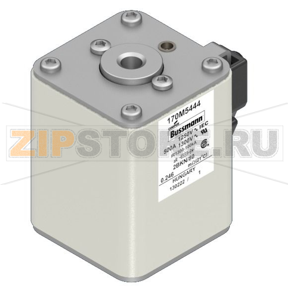 Предохранитель, 500 A, AC 1250 В, 100 кА, size 2, 61x77x81 мм, aR, IEC UL Eaton FUSE 500A 1250 