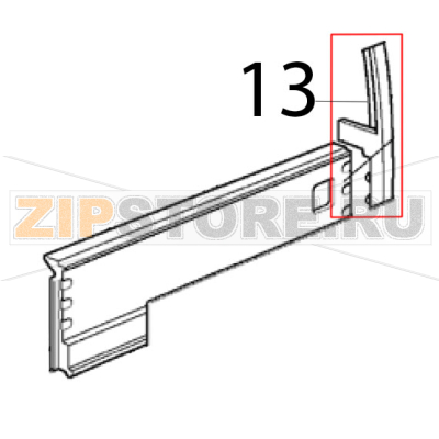 Rechter türrahmen Scotsman EC 126 AS Rechter türrahmen Scotsman EC 126 ASЗапчасть на деталировке под номером: 13