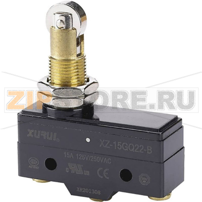 Микропереключатель 250 В/AC, 15 А, 1 x вкл/вкл, без фиксации, 1 шт TRU Components XZ-15GQ22-B 