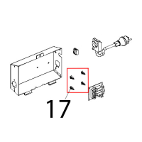 Distanziale nylon incastro maschio-incastro maschio Unox XL 195