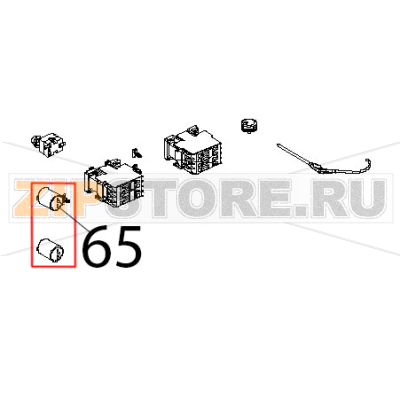 Condens. icar PRL 5 uF, 450 V, faston Unox XBC 404 Condens. icar PRL 5 uF, 450 V, faston Unox XBC 404Запчасть на деталировке под номером: 65