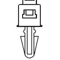 Стяжка кабельная, серая, 1 шт TRU Components TC-PCVS130203