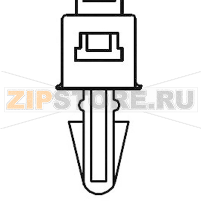Стяжка кабельная, серая, 1 шт TRU Components TC-PCVS130203 