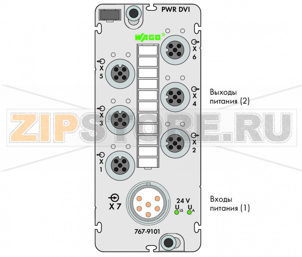767 Series  I/O System Делитель мощности; - Wago 767-9101 Краткое описание:Делитель электропитания для обеспечения питанием модулей SPEEDWAY, рассредоточенных по большой сети.Комплект поставки:Маркировочная карточка WMB для модуля, серая (1 шт.)Маркировочные полоски (1 шт.)Защитные крышки M12 (2 шт.)...