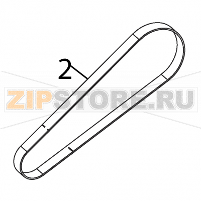 Timing belt Intermec PX4i Timing belt Intermec PX4iЗапчасть на деталировке под номером: 2Название запчасти на английском языке: Timing belt Intermec PX4i.