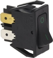 ЧЕРНЫЙ ДВУХПОЛЮСНЫЙ ПЕРЕКЛЮЧАТЕЛЬ 16А 250В