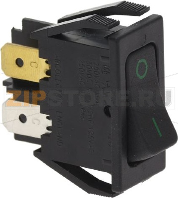 ЧЕРНЫЙ ДВУХПОЛЮСНЫЙ ПЕРЕКЛЮЧАТЕЛЬ 16А 250В 