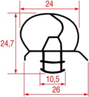 SNAP-IN GASKET 1760x700 mm