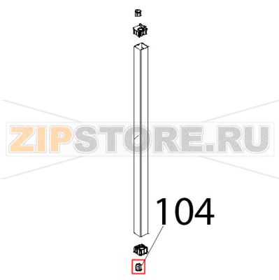 Boccola scanalata perno porta Unox XBC 815G Boccola scanalata perno porta Unox XBC 815GЗапчасть на деталировке под номером: 104
