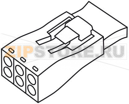 Luminaire disconnect connector; 3-pole; 4,00 mm; yellow Wago 873-953 