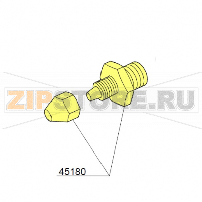 Pipe fitting DIHR HT 11 Pipe fitting DIHR HT 11Запчасть на деталировке под номером: 45180Название запчасти на английском языке: Pipe fitting DIHR HT 11