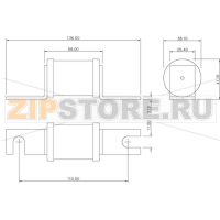 Предохранитель, 160 A, AC 690 В, 200 кА, BS88, 41x113 мм, aR, BS, 110 мм Eaton 160AMP 690V TYPE T