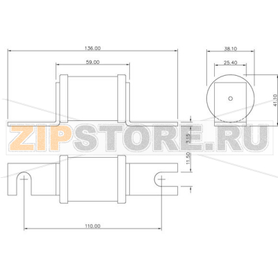 Предохранитель, 160 A, AC 690 В, 200 кА, BS88, 41x113 мм, aR, BS, 110 мм Eaton 160AMP 690V TYPE T 
