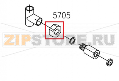 Dado 1/2&#039; Gas Zincato Aristarco TR 1650                   Dado 1/2' Gas Zincato Aristarco TR 1650Запчасть на сборочном чертеже под номером: 5705Название запчасти Aristarco на итальянском языке: Dado 1/2' Gas Zincato Aristarco TR 1650