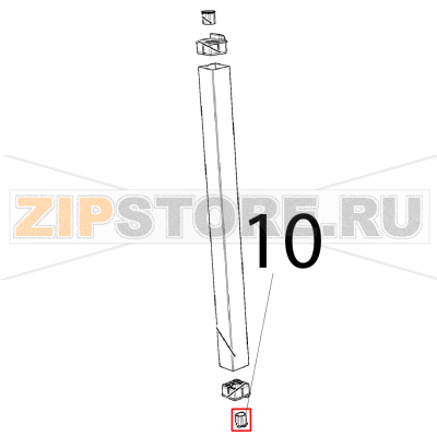 Boccola scanalata perno porta Unox XBC 615EG Boccola scanalata perno porta Unox XBC 615EGЗапчасть на деталировке под номером: 10