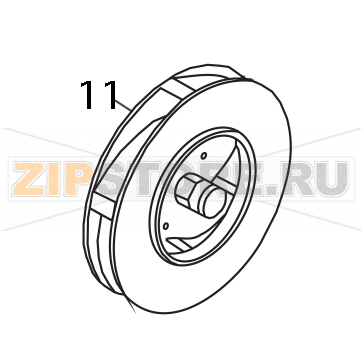 Girante elettropompa Elettrobar E51 Girante elettropompa Elettrobar E51Запчасть на деталировке под номером: 11