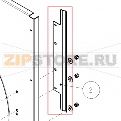 Guida cavo magnete porta ES 10/34 Imesa ES 10              Guida cavo magnete porta ES 10/34 Imesa ES 10Запчасть на сборочном чертеже под номером: 2Название запчасти на итальянском языке: Guida cavo magnete porta ES 10/34 Imesa ES 10