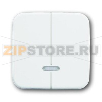 Клавиша для двухканального светорегулятора, альпийский белый ABB 2CKA006599A2889