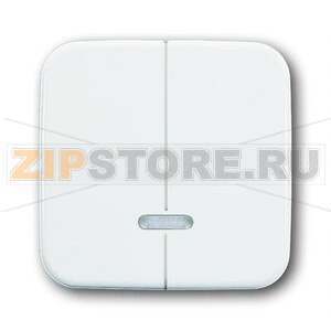 Клавиша для двухканального светорегулятора, альпийский белый ABB 2CKA006599A2889 
