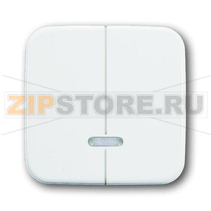 Клавиша для двухканального светорегулятора, альпийский белый ABB 2CKA006599A2889 