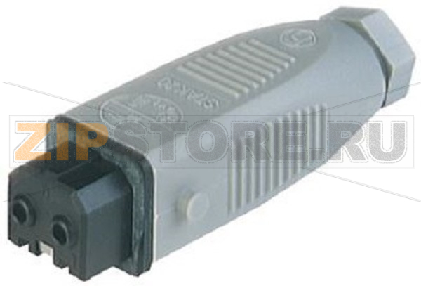 Разъем прямоугольный 16 А, 250 В, IP54, 2 контакта Hirschmann STAK 20 