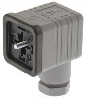 Разъем соленоидный 18 мм, 250 В, 3P+E, DIN 43650 A, прямой Hirschmann GDM 3016 grey