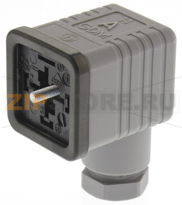 Разъем соленоидный 18 мм, 250 В, 3P+E, DIN 43650 A, прямой Hirschmann GDM 3016 grey 