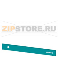 SIVACON, trim strip, W: 600 mm, above the door with Siemens logo, with cutout for indicator light left, Petrol Siemens 8MF1060-2CD16
